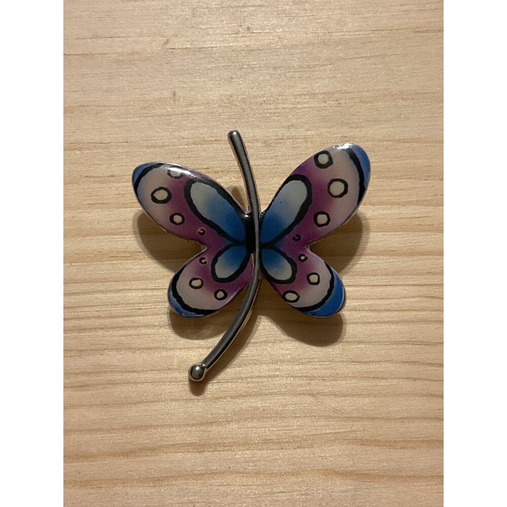 Colorful Butterfly Enamel Brooch Pin